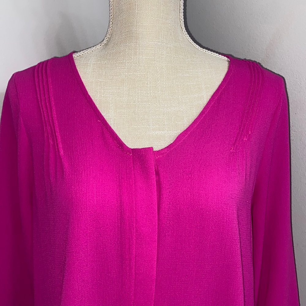 Papermoon Fuchsia Button Down Blouse - image 2